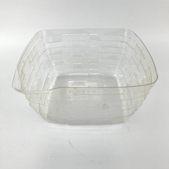 Peterboro Basket Co Napkin Basket with Stiff Swing Handle and Liner - Picture 7 of 8